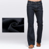 GRG Mens Winter Stretch Denim Jeans Thicken Warm Pants Slim Slightly Flare Trousers Boot Cut Fit Polar Fleece Jeans