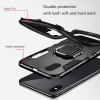 Magnetic Case for iPhone X XR Luxury Metal Magnet Ring Holder Phone Shockproof Back Cover For iphone XS MAX 2 in 1 Phone Shell