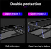 USLION 360 Full Cover Case for iPhone X 8 7 Plus Magnetic Adsorption Metal Cover for iPhone 7 8 Plus Magnet Tempered Glass Case