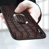 Luxury Crocodile Texture Phone cases For iPhone XS Max XR X 6 6S 7 8 Plus Leather Cover Magnetic Suction Ring Bracket fundas