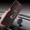 Luxury Crocodile Texture Phone cases For iPhone XS Max XR X 6 6S 7 8 Plus Leather Cover Magnetic Suction Ring Bracket fundas