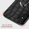 Luxury Crocodile Texture Phone cases For iPhone XS Max XR X 6 6S 7 8 Plus Leather Cover Magnetic Suction Ring Bracket fundas