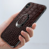 Luxury Crocodile Texture Phone cases For iPhone XS Max XR X 6 6S 7 8 Plus Leather Cover Magnetic Suction Ring Bracket fundas