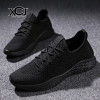 Men Casual Shoes Brand Men Shoes Men Sneakers Flats Mesh Slip On Loafers Fly Knit Breathable Plus Big Size High Quality XCJ