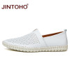 JINTOHO Big Size Men Genuine Leather Shoes Fashion Slip On Shoes For Men Italian Leather Men Loafers Luxury Brand Men Shoes