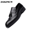 DXKZMCM 2018 Men Formal Shoes Men's Business Dress Brogue Shoes For Wedding Party Microfiber Leather Oxford Shoes