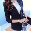 PEONFLY Ladies Blazer Long Sleeve Blaser Women Suit jacket Female Feminine Blazer Femme Pink Blue White Black Blazer 2020 