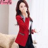 PEONFLY  high quality Autumn Spring Women's Blazer Elegant fashion Lady Blazers Coat Suits Female Big S-3XL code Jacket Suit 