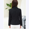  PEONFLY Ladies Blazer 2018 Long Sleeve Blaser Women Suit jacket Female Feminine Blazer Femme  Black Blazer