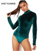 long sleeve velvet spring autumn bodycon one piece body mujer bodysuit women bodies ladies 2018