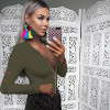 2018 Side Hole Sleeve Solid Romper Zip Up Slim Hoodies Casual Sexy Bodysuit Women Spring Summer New Fashion Basic Body femme
