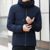Winter Jacket Men Parka Fashion Hooded Jacket Slim Cotton Warm Jacket Coat Men Solid Colo Thick Down Parka Male Outwear Clothing