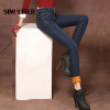 Jeans Female Winter 2018 Thick Fleece Pants Women Long Denim Blue Trousers Ladies Fashion Warm Jeans Pencil Pants Skinny Legging