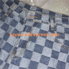 Harajuku vintage ins hot plaid pattern washed unisex loose long pants jeans YQ-870