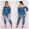 Lguc.H Ripped Jeans Woman Big Size Full Women Jeans Plus Large Size Push Up Jean Denim Pants Mom Torn Trouser 6XL 7XL 2018 New