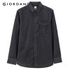 Giordano Men Shirt Solid Corduroy Casual Shirts Long Sleeves Pocket Hombre Clothes 2017 Mens Slim Fit Fashion Brand