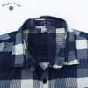 JUNGLE ZONE European size big plaid shirt design men's long-sleeved 100% cotton Shirt casual men's shirts FM099