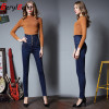  BerylBella Skinny Jeans For Women 2018 Autumn High Waist Denim Jeans Lace Up Slim Casual Pants Women Jeans Mujer Plus Size 6xl