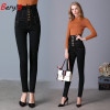  BerylBella Skinny Jeans For Women 2018 Autumn High Waist Denim Jeans Lace Up Slim Casual Pants Women Jeans Mujer Plus Size 6xl
