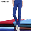 2017 winter warm jeans woman high waist candy color skinny slim denim pencil pants female jeans Plus sie 25-34 jeans femme mujer