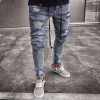 Skinny Ripped Jeans For Men Male Blue Motorcycle Jeans Denim Pants Fashion Brand Hole Biker Jeans Plus Size S-3XL