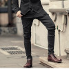 2018 Men black stretch jeans trousers zipper slim Mens casual long pencil pants skinny cotton fashion brand design winter new