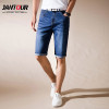 jantour Brand Mens Summer Stretch Thin high quality Denim Jeans male Short Men blue black Jeans Shorts Pants Plus Size 38 40 42