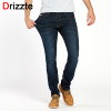 Drizzte Brand Men Stretch Denim Slim Jeans Black Blue Fashion Trendy Trousers Pants Size 28 - 36 38 40 42 For Men's Jean