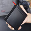 Safe Creative large-capacity multi-function automatic metal cigarette box with windproof lighter 20 pcs Cigarette Holder Case 