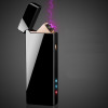 2018 New Double Arc Lighter Windproof Electronic USB Recharge Lighter Cigarette Smoking Cigar Electric Lighter