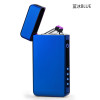 Metal Electronic Smart Display Power Lighters Gifts Fingerprint Double Arc Plasma Lighter USB Pulse Windproof Lighter 