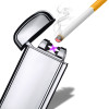 Metal Relief Design Shake Induction Electric Double Arc Lighters Environmental Protection USB Charging Windproof Lighter