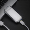 Metal Relief Design Shake Induction Electric Double Arc Lighters Environmental Protection USB Charging Windproof Lighter