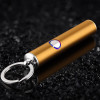 Mini USB Electric Lighter For Cigarette Windproof Rechargeable Flameless Lighters Plasma Palsma Pulse Man Lighter With Keychain