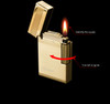 Ping Sound Lighter for Cigarette Smoking Classic Businees Style Inflatable Flint Fire 