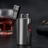portable charge Usb charging double arc  plasma eletronic pulse infrared induction windproof lighter