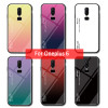 For Oneplus 6T Case Gradient Colorful Tempered Glass Hard Back Cover Phone Case For Oneplus 6 One plus 6T 1+6T Shockproof