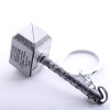 Marvel Avengers Thor's Hammer Mjolnir Keychain New Pewter Keyring Toy Thor Chain Ring Key Men Jewelry Fans Accessory