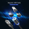 CAFELE 1M LED Magnetic USB Cable Magnet Plug USB Type C Micro USB IOS Plug for samsung huawei xiaomi iPhone Xs Xr X 8 7 6 Plus 5