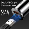 TOTU Quick Charge 3.0 USB Car Charger For iPhone xs Samsung Xiaomi Mini Dual USB Fast Car Charging Mobile Phone Charger Adapter