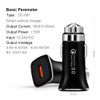 Shangke Car Charger Safety Hammer 5V3A Quick Charge 3.0 Car-Charger USB Smart Car Fast Charger For Mobile Phone Portable charger