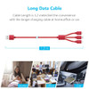 3 in 1 Micro USB Cable 2A Fast Charging Data Sync Quick Charger For Lightning iOS iPhone Mobile Phone Type C Cable For xiaomi