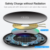 USAMS Qi Wireless Charger for iPhone X/XS Max XR 8 8 Plus 10W 5V2A Glass fast Wireless charging for Samsung S8 S9/S9+ Note 9 8