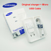 Original Samsung USB Charger Travel Adapter 5V 2A 100cm / 150cm Micro USB Cable Samsung Galaxy S6 S7 Edge J3 J5 J7 Note 5 A3 A5