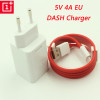 Original ONEPLUS Dash Charger 5V 4A EU USB Fast Charger Adapter, USB 3.1 Quick Charge Data Dash Cable For Oneplus 3 3T 5 5T 6