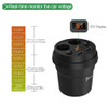 Powstro 3.1A Dual USB Cup Car Charger Multi-function Display Voltage Car-charger DC12-24V Cigarette Lighter Splitter For GPS DVR