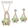 Neoglory Austria Crystal &amp; Czech Rhinestone Jewelry Set Elegant Geometric Design For Women Necklace &amp; Earrings Trendy Gift