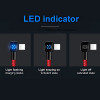 Mcdodo  Auto Disconnect LED lighting For lightning Charger Cable USB Cord Fast Charging Data Cable For iPhone XR XS Max 8 7 Plus