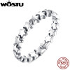 WOSTU 925  Sterling Silver Rings For Women European Original Wedding Fashion Brand Ring Jewelry Gift 