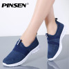 PINSEN 2019 Autumn Sneakers Women Breathable Mesh Shoes Woman Ballet Slip On Flats Loafers Ladies Shoes Creepers tenis feminino